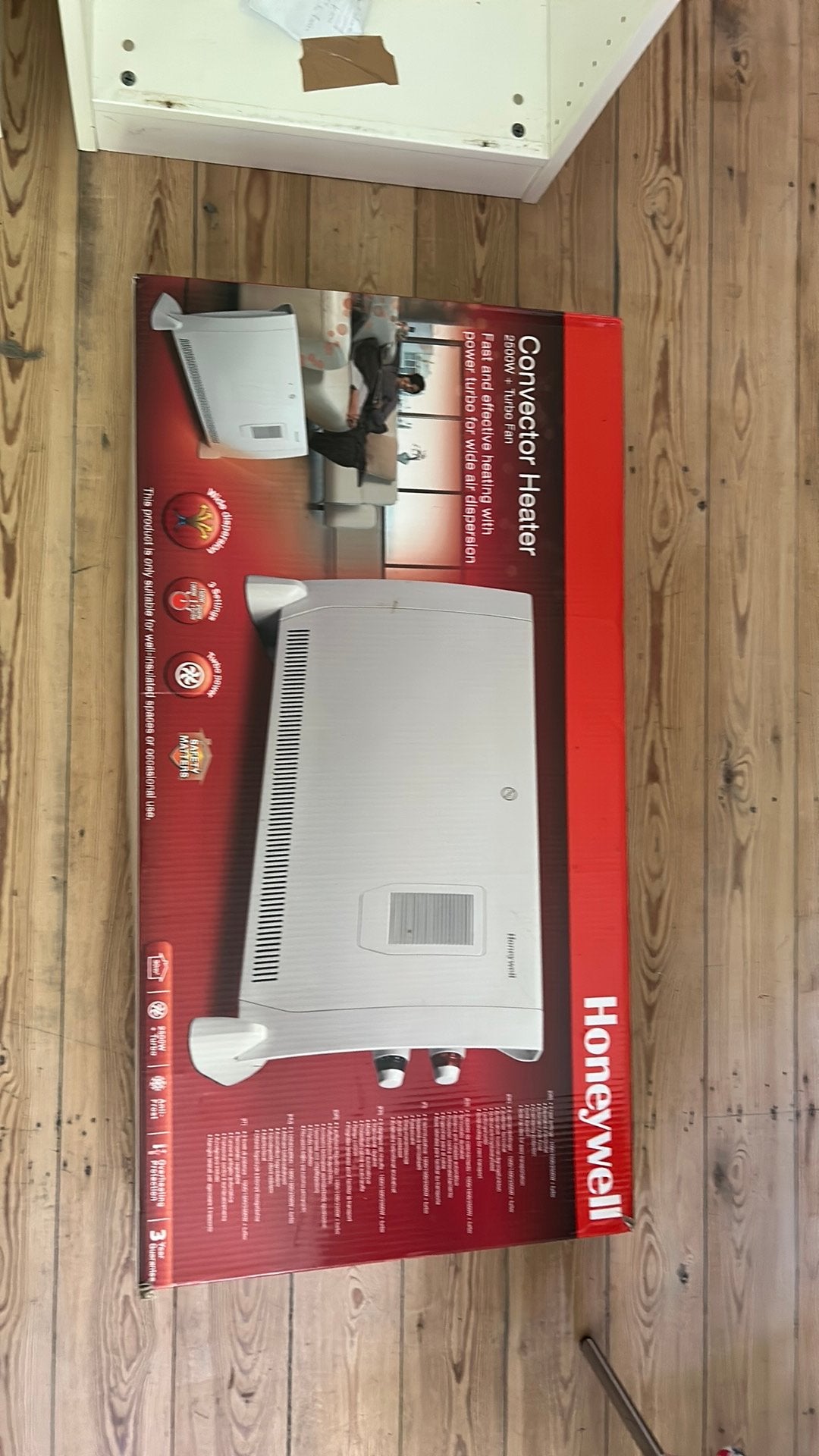 Honeywell Convector Heater 2500w + turbo fan, Enlèvement, Comme neuf