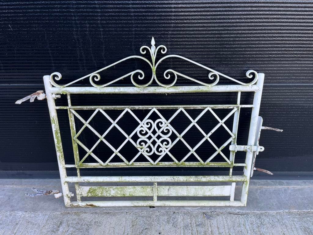 Portail en fer forgé de 80 cm. Même motif : double portail, Nic.debruyne@gmail.com, Enlèvement, Smeedijzer, Utilisé