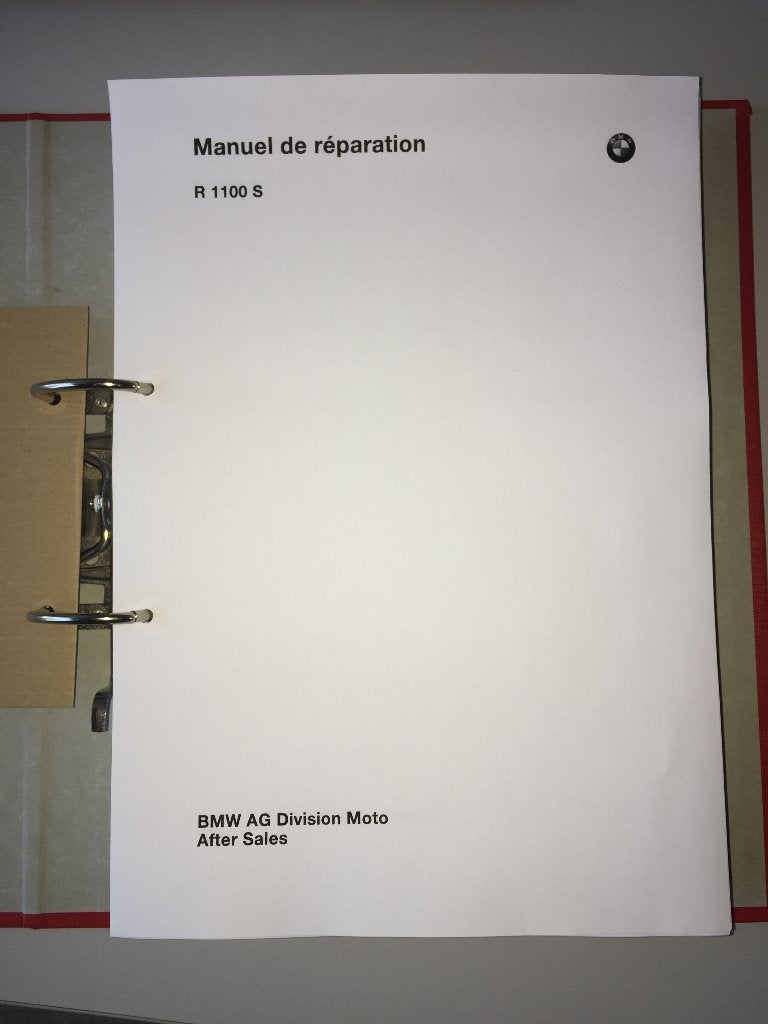 BMW manuel d'atelier pour la R1100S, Motoren, Handleidingen en Instructieboekjes, BMW, Ophalen of Verzenden