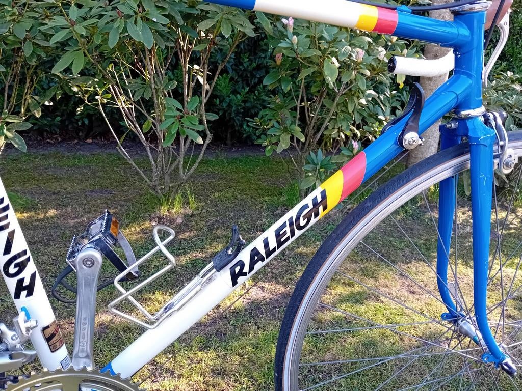 Koersfiets,  vintage koersfiets  Raleigh koersfiets, Ophalen, 28 inch, 53 tot 56 cm, 10 tot 15 versnellingen
