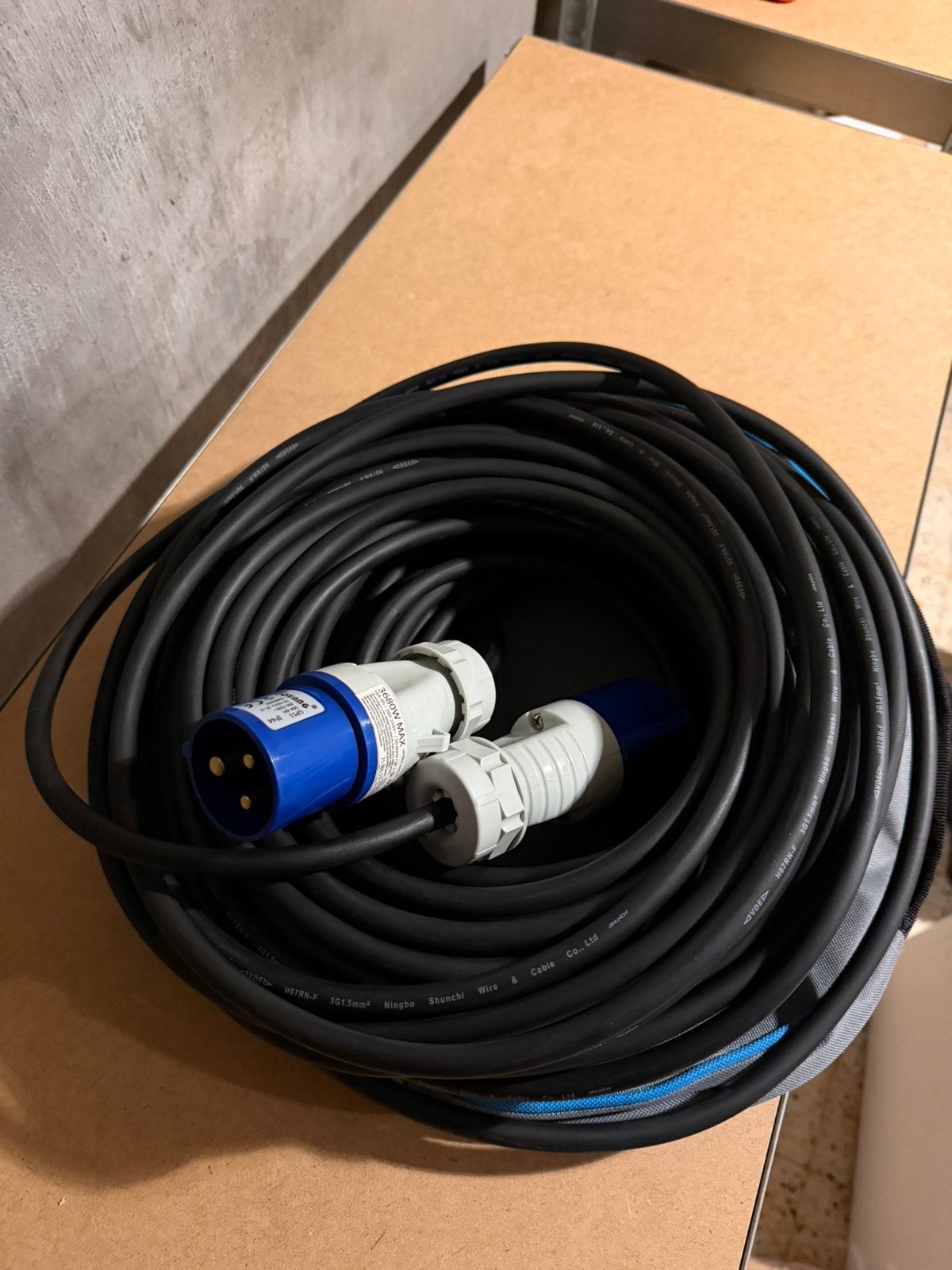 verlengkabel 3 x 1,5 mm² 20 meter NIEUW, Caravans en Kamperen, Ophalen, Nieuw