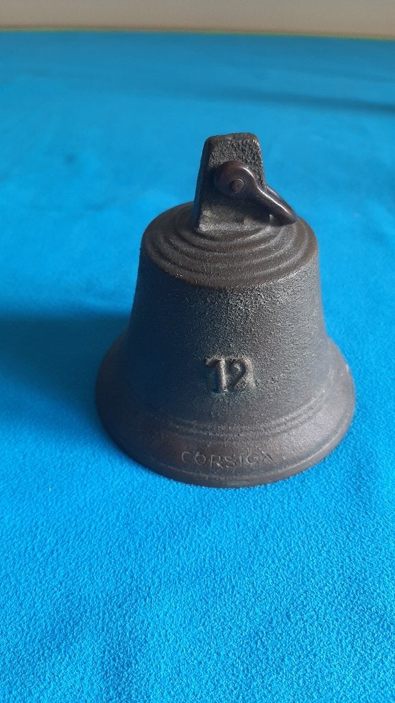 Cloche / Sonnaille ancienne CORSICA N12 en fonte - 340 g, Enlèvement, Bronze