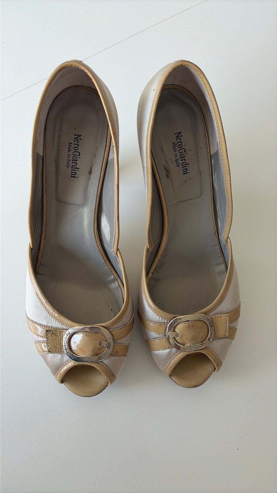 Damesschoenen Nero Giardini peep toe pumps, Ophalen, Zo goed als nieuw, Pumps