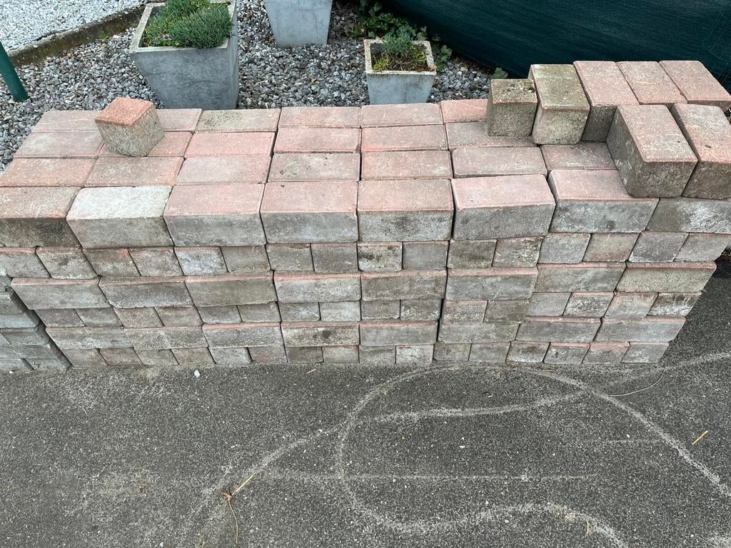 Gratis klinkers, Tuin en Terras, Ophalen, Zo goed als nieuw, Klinkers