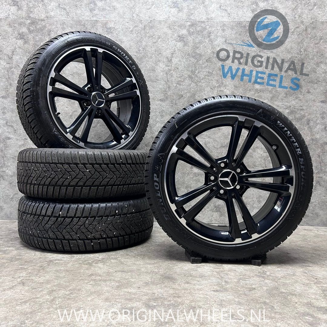 18 inch originele velgen winterbanden MB A B klasse CLA, 18 inch, Gebruikt, -, -