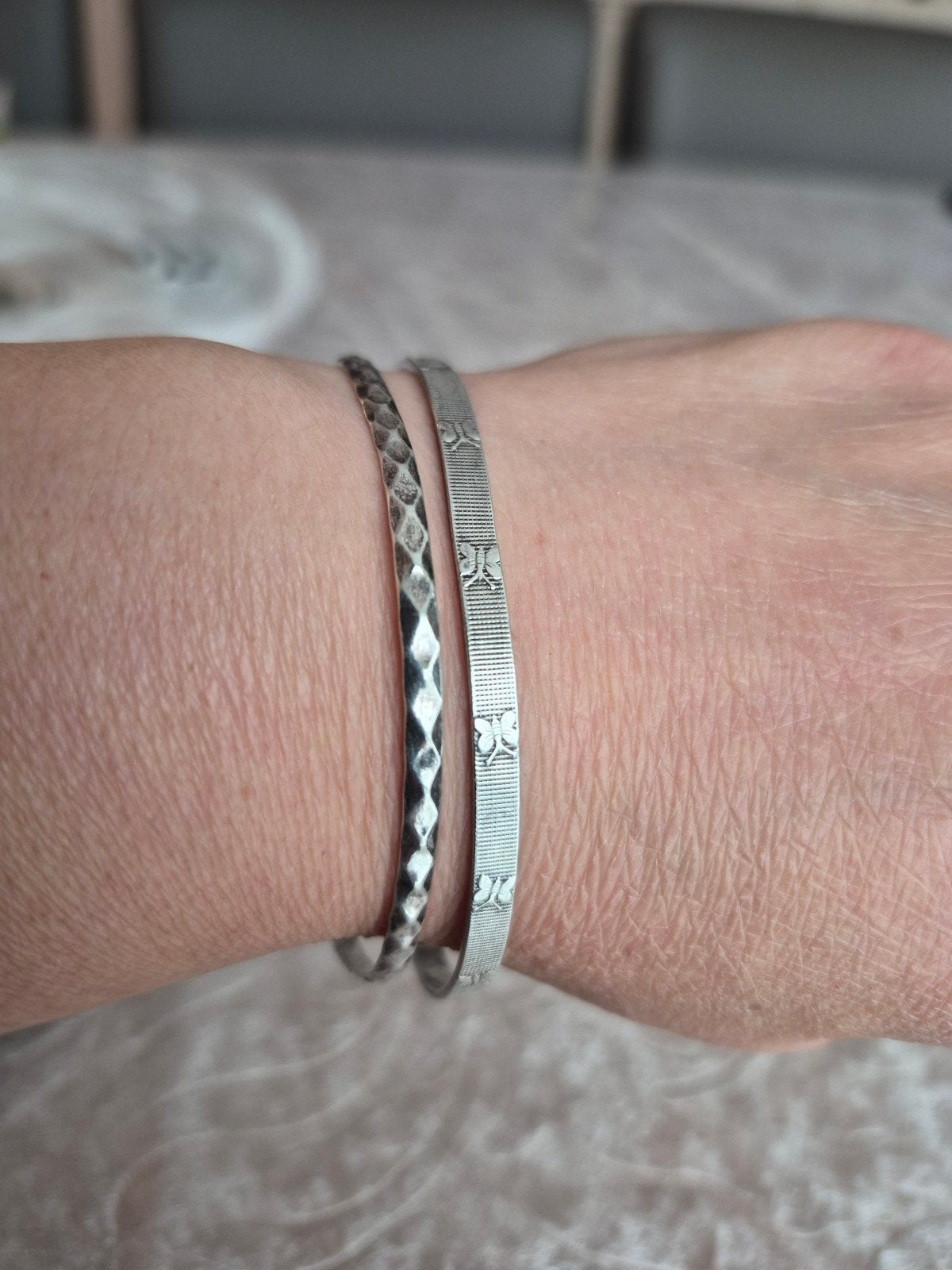 2 vintage zilver 835/900 armbanden, Ophalen of Verzenden, Zilver, Zilver