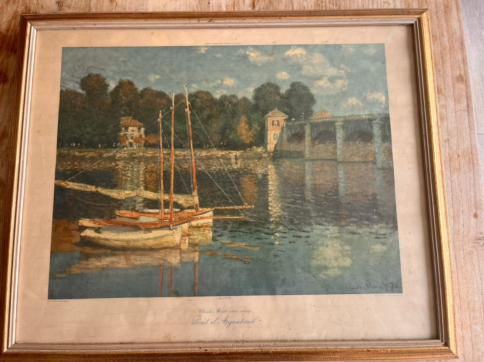Kader met prent Claude Monet, Antiquités & Art, Enlèvement