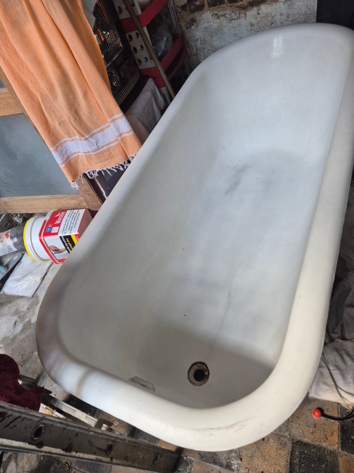 Grote metalen badkuip te koop, Huis en Inrichting, Badkamer | Complete badkamers, Ophalen