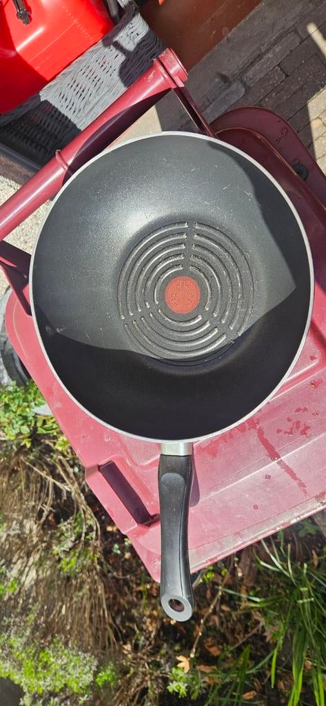 Grillwokpan 28cm, Ophalen, Gebruikt, Wok, Keramische plaat