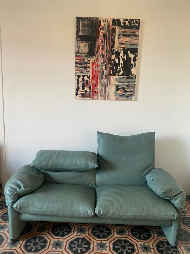 Cassina Maralunga reconditionné, Maison & Meubles, Enlèvement, Comme neuf, Cuir