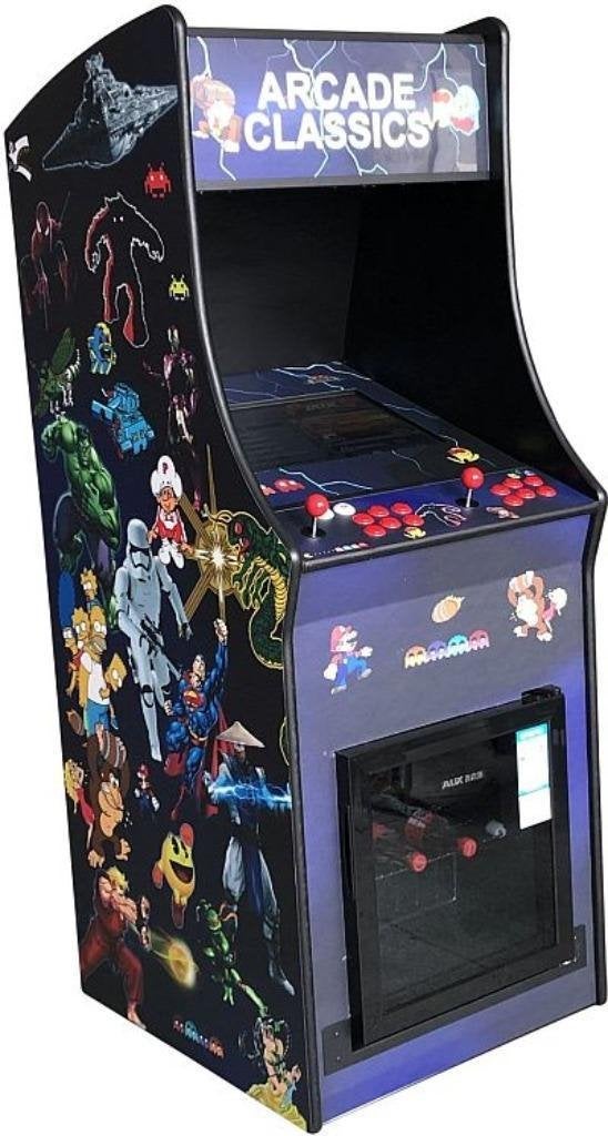 Arcade Kast 22 inch retro met koelkastje!, Verzamelen, Info@custom-arcades.nl, Nieuw, Ophalen of Verzenden, Paardeweide 46, 4824EH, Breda, Nederland