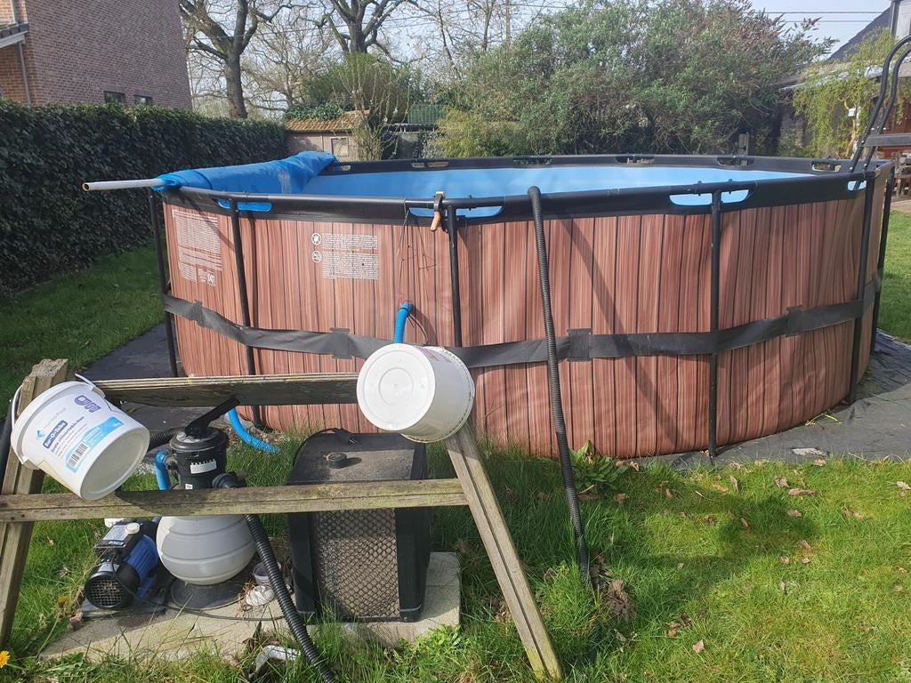 Zwembad met toebehoren. Nog steeds tekoop op 27/4, Tuin en Terras, Zwembaden, Ophalen