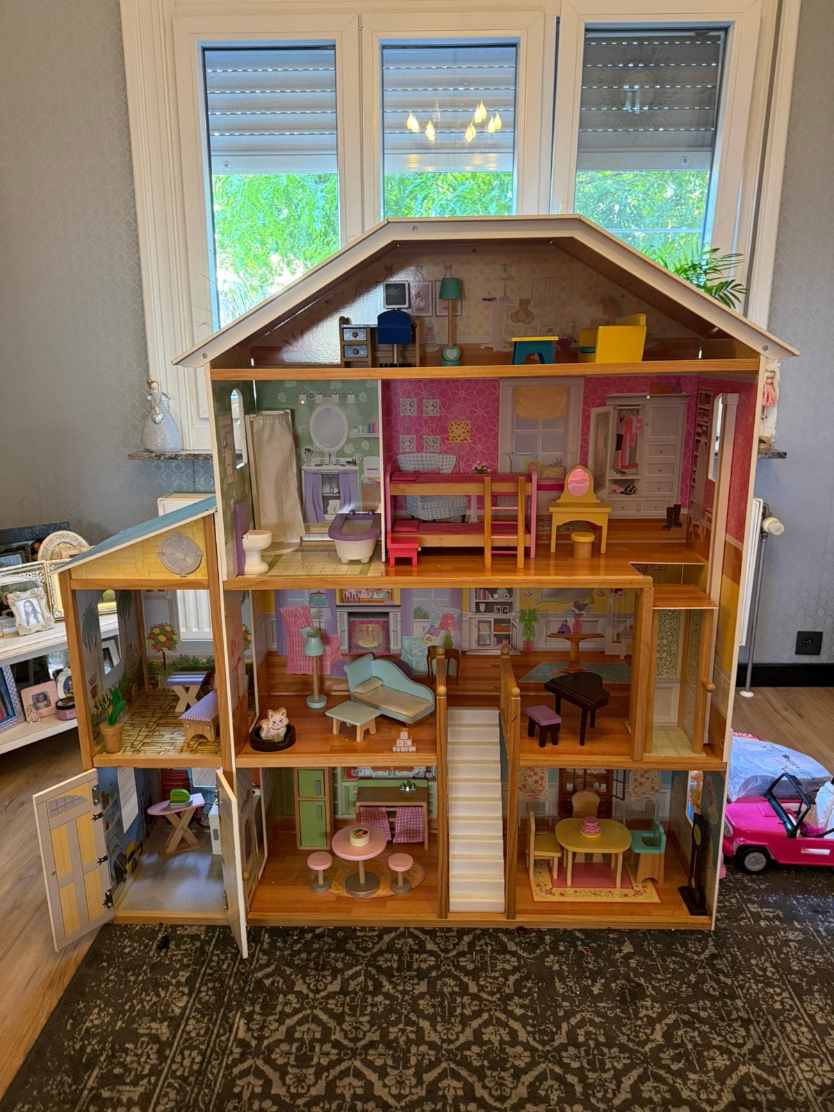 Kidkraft Majestic Mansion voor Barbie, Kinderen en Baby's, Speelgoed | Poppenhuizen, Ophalen, Zo goed als nieuw