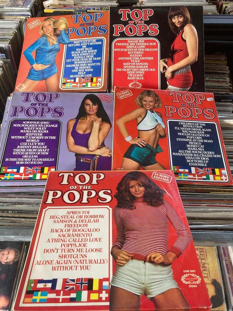 TOP of the POPS/ 5 Lp’s samen, Ophalen of Verzenden