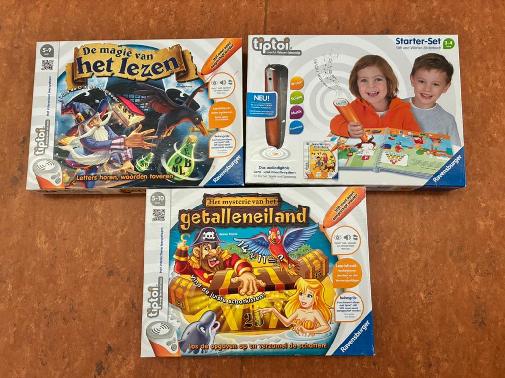 Set van Tip toi starter set (2 stiften) + 2 spelletjes, Enlèvement, Comme neuf, Découverte