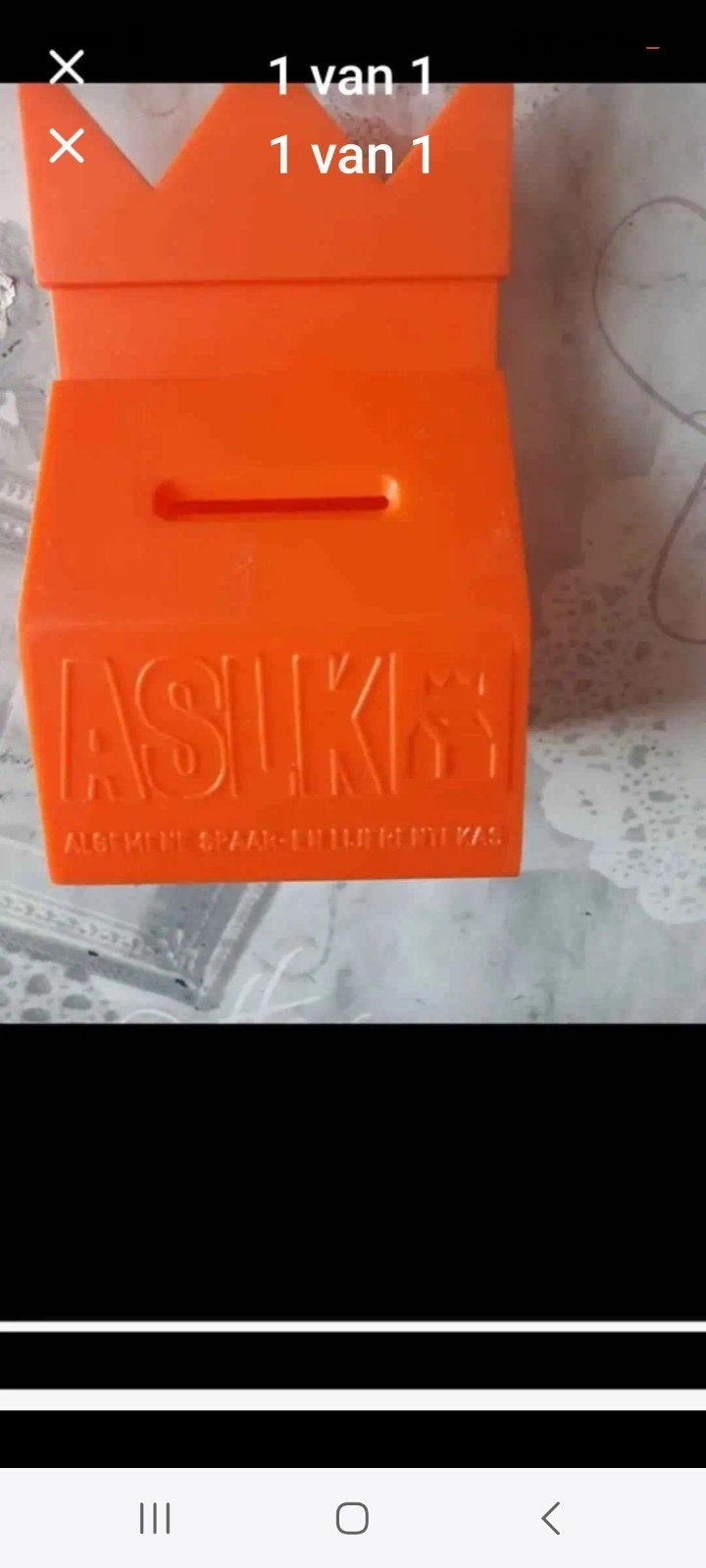 Spaarpot aslk, Collections, Tirelires, Enlèvement