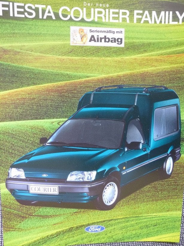 Ford Fiesta '89 Courier Family, brochure 4/1995, Verzenden, Zo goed als nieuw, Ford