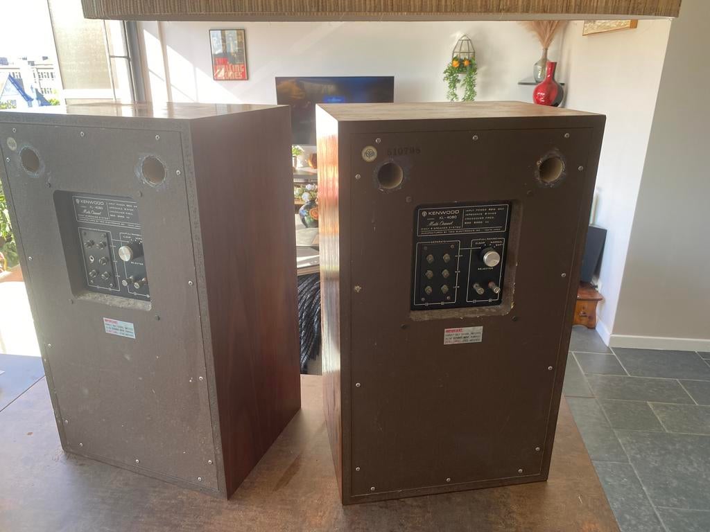 Haut-parleurs vintage Kenwood KL-4080 — belle et rare paire, Enlèvement