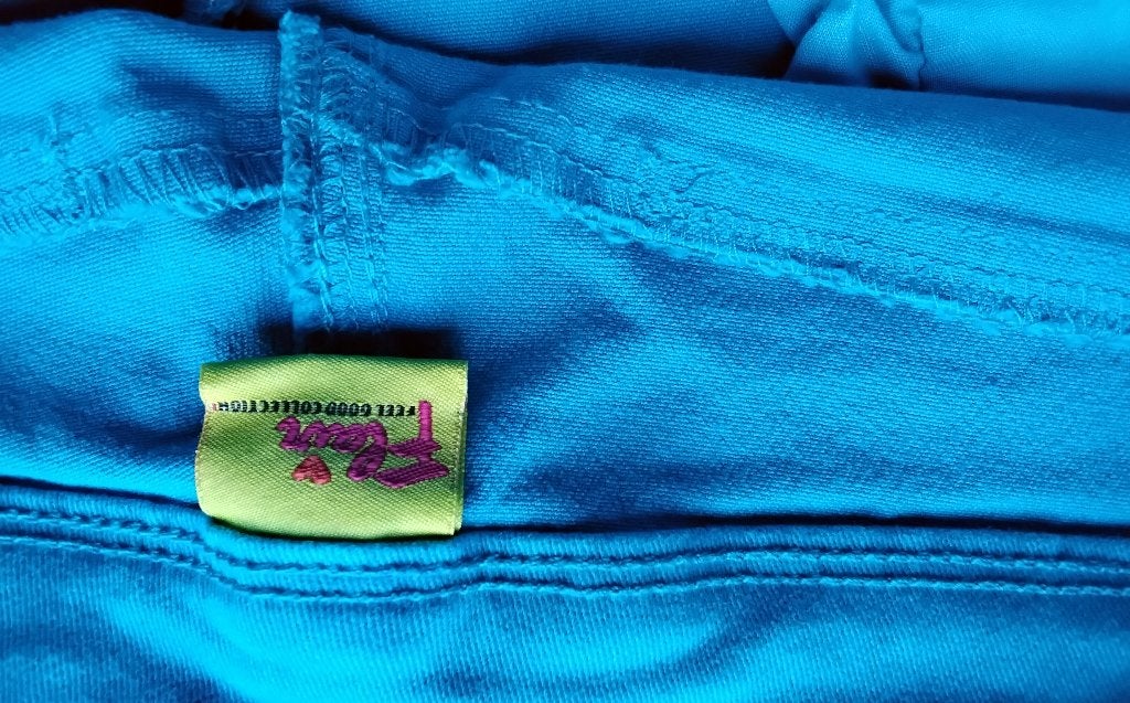 felblauwe broek maat 38, Kleding | Dames, Broeken en Pantalons, Flair, Blauw, Zo goed als nieuw, Lang