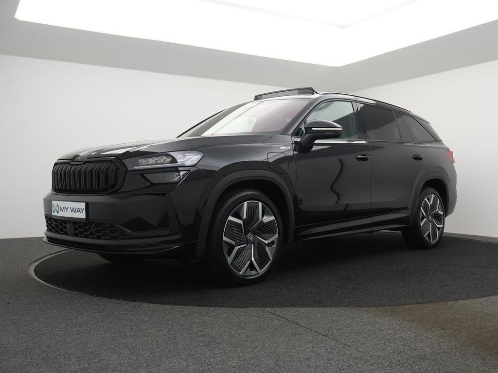 Skoda Kodiaq PHEV Kodiaq PHEV 1.5 TSI Sportline DSG (150 kW), Auto's, Automaat, Navigatiesysteem, Zwart, SUV of Terreinwagen