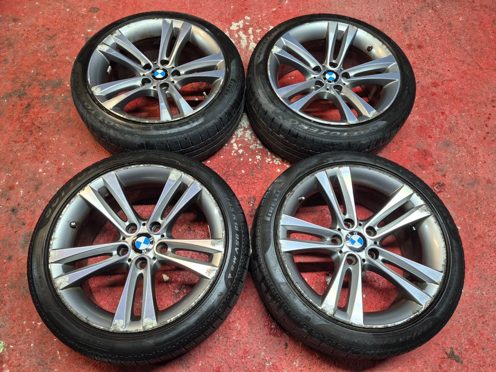 jantes BMW origine 18" kit hiver série 3 et 4 F3x 5x120, Autos : Pièces & Accessoires, Enlèvement, Utilisé, BMW