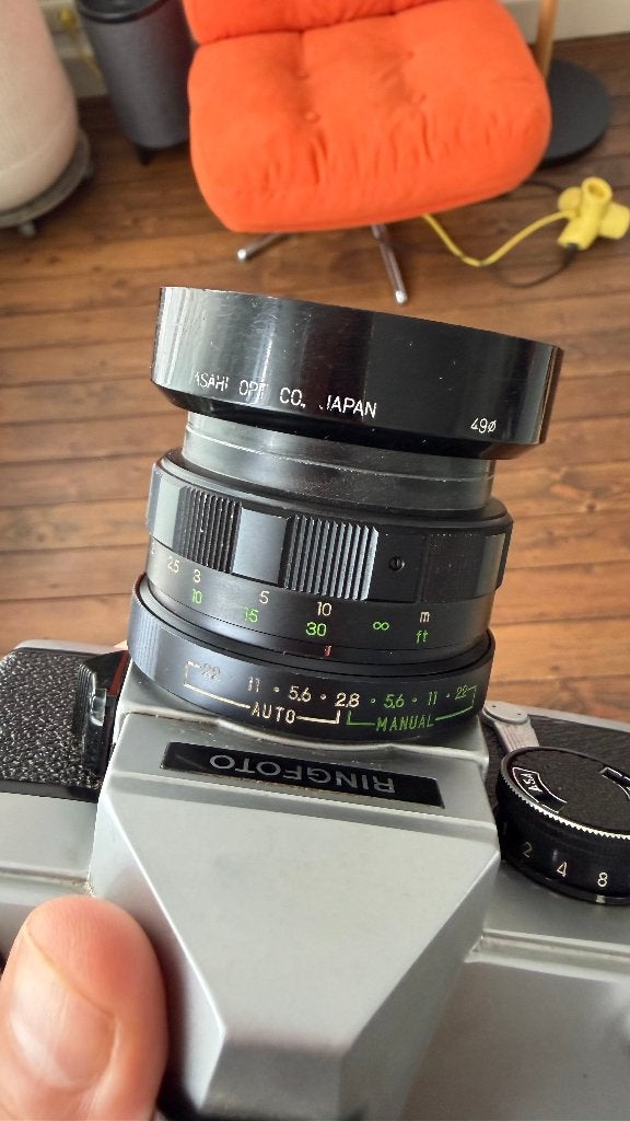 Ringfoto STC – vintage 35mm SLR + Super Lentar 55mm f/2.8, Enlèvement ou Envoi, Utilisé, Reflex miroir, Autres Marques