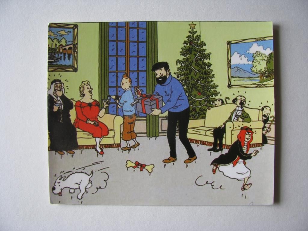 tintin-carte de voeux 1995-, Envoi, Tintin