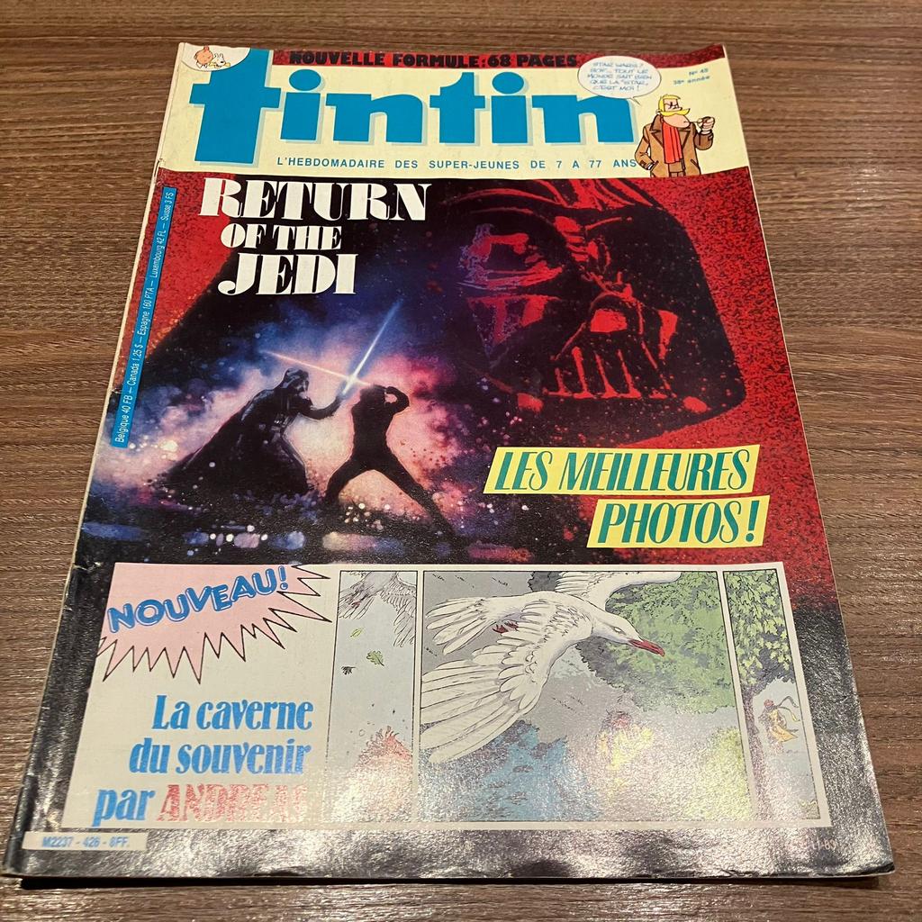 Magazine Tintin Star Wars 1983, Ophalen of Verzenden, Zo goed als nieuw