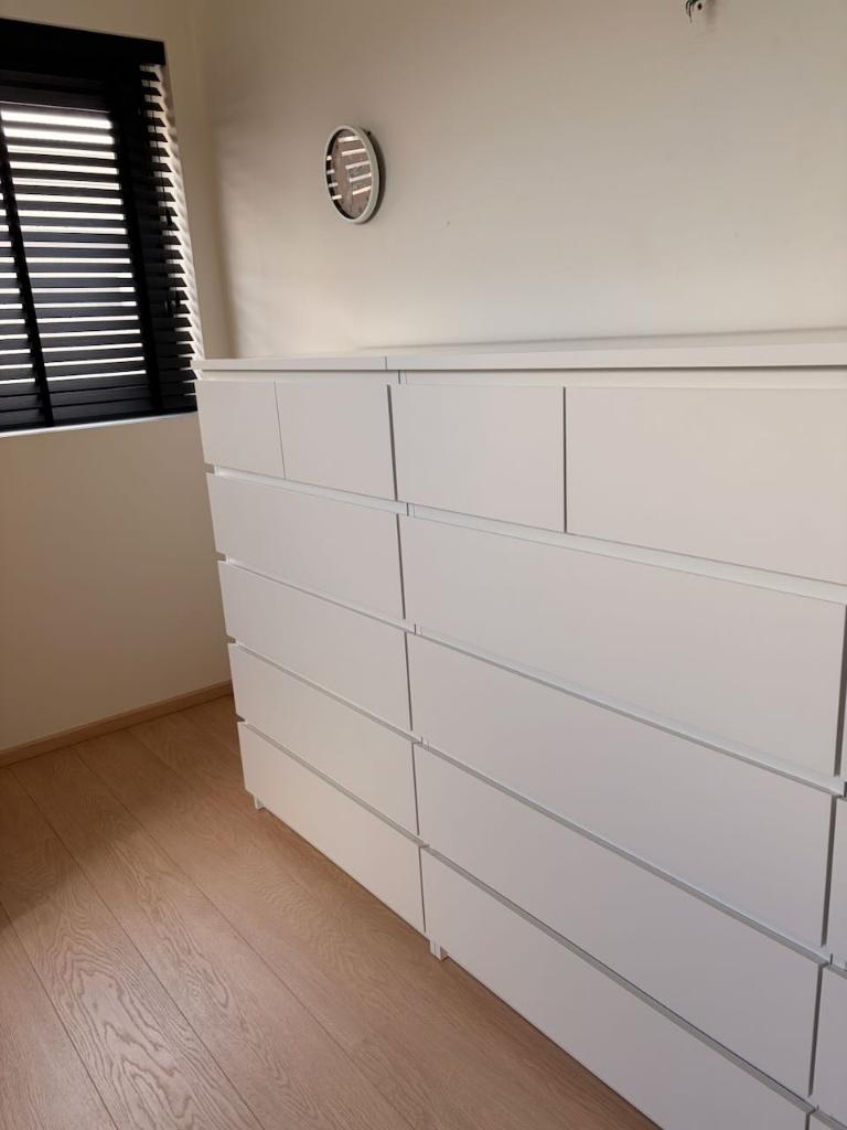 IKEA Malm ladekast 6 lades wit in uitstekende staat 80x123, Ophalen, 5 laden of meer, 100 tot 150 cm, 50 tot 100 cm