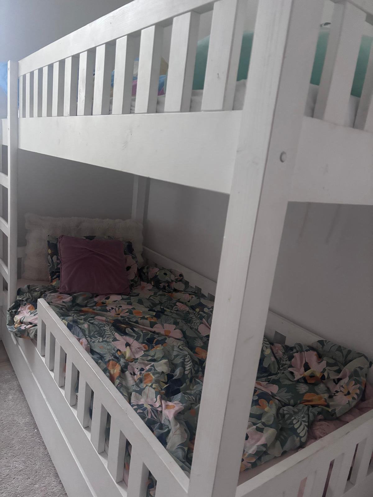 Stapelbed 90x200, Ophalen, Zo goed als nieuw, Stapelbed