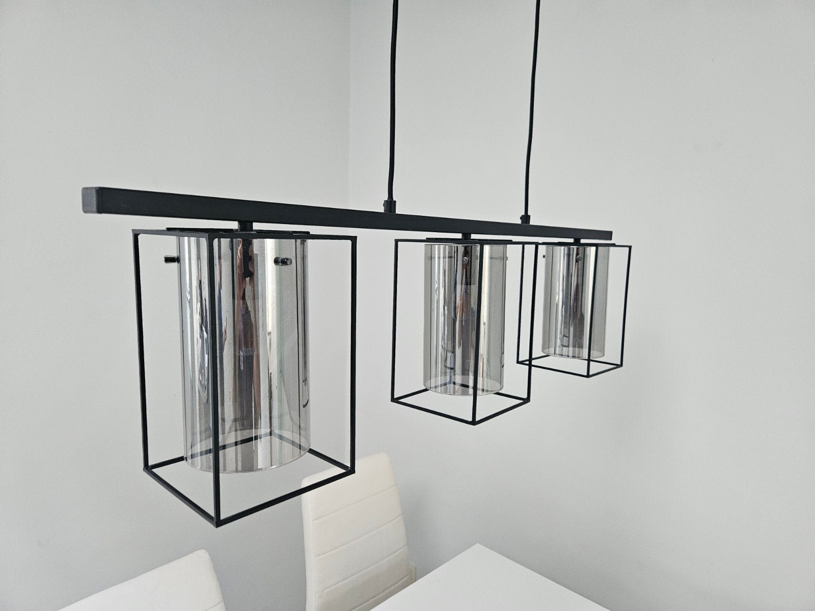 Hanglamp zwart, Enlèvement, Utilisé, Métal, Modern