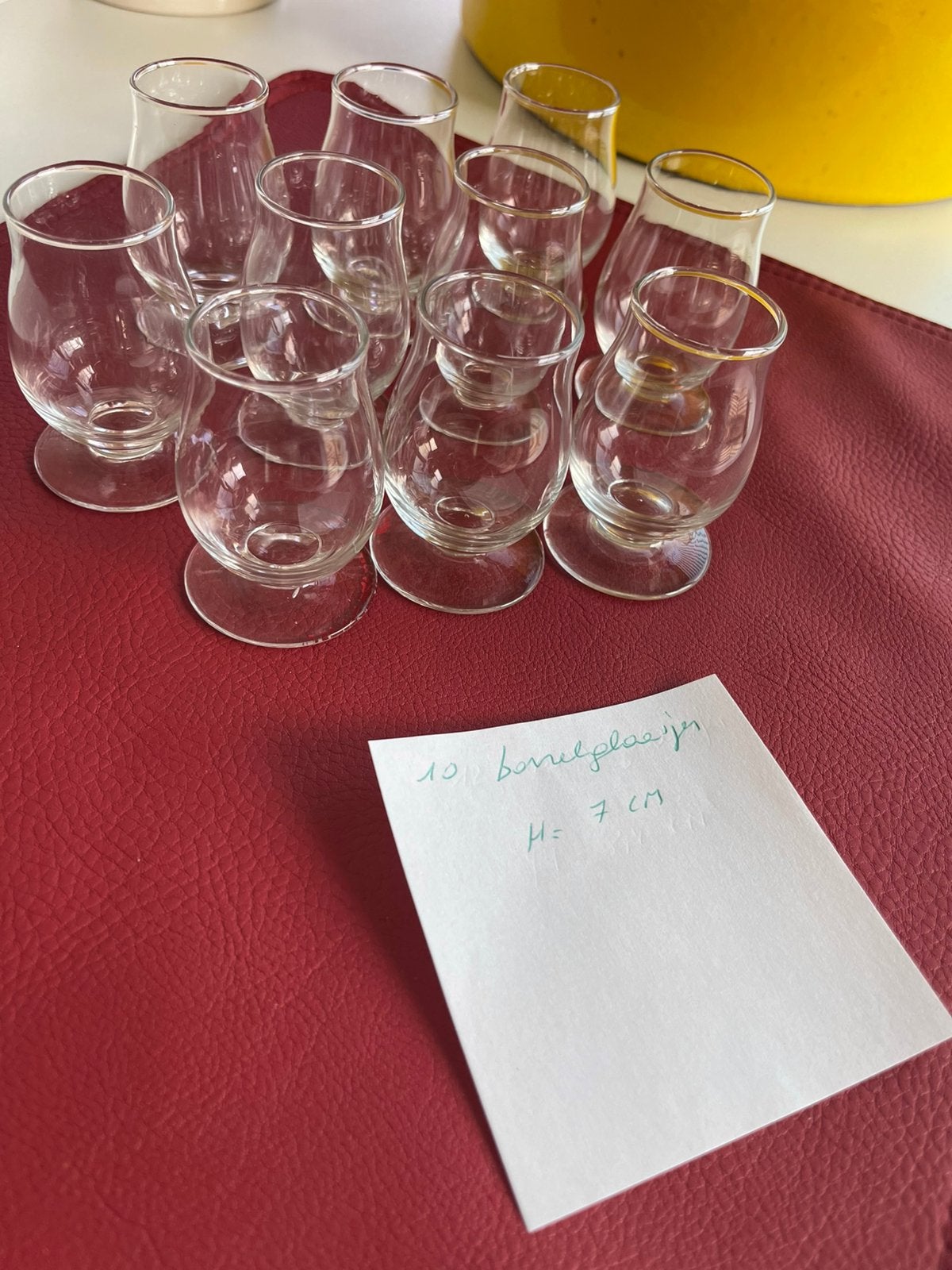 Bolvormige likeurglaasjes, Verzamelen, Glas en Drinkglazen, Ophalen, Zo goed als nieuw