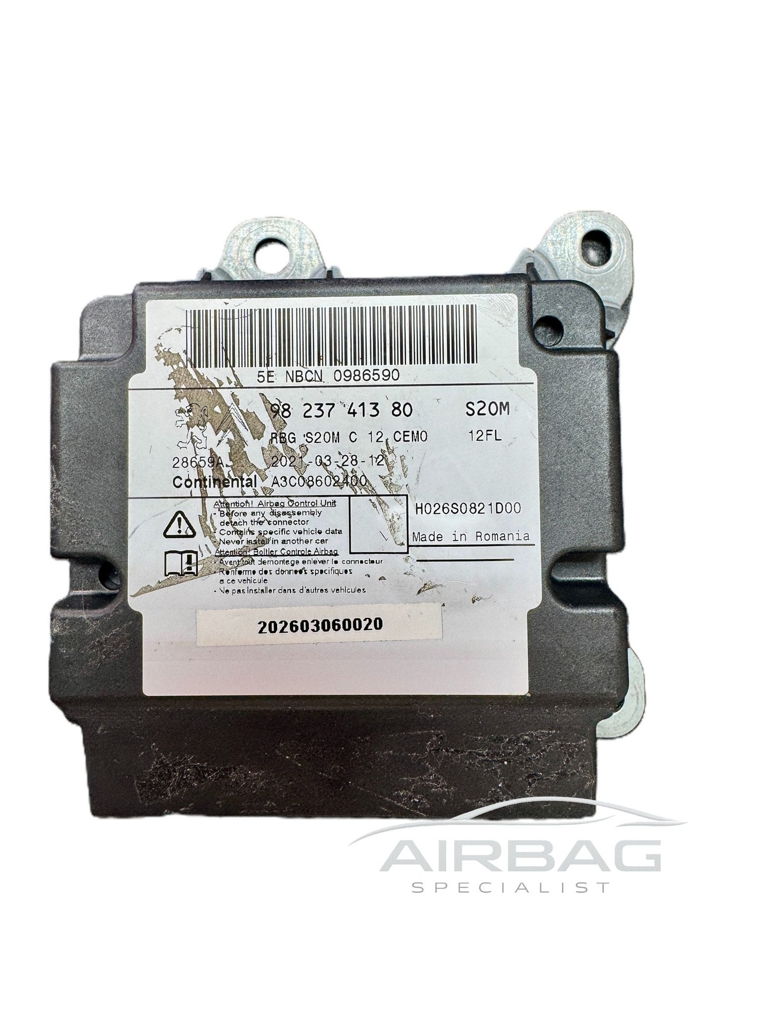 Peugeot 208/2008 9823741380 A3C08602400  airbag module - srs, Gebruikt, -, -, Ophalen of Verzenden