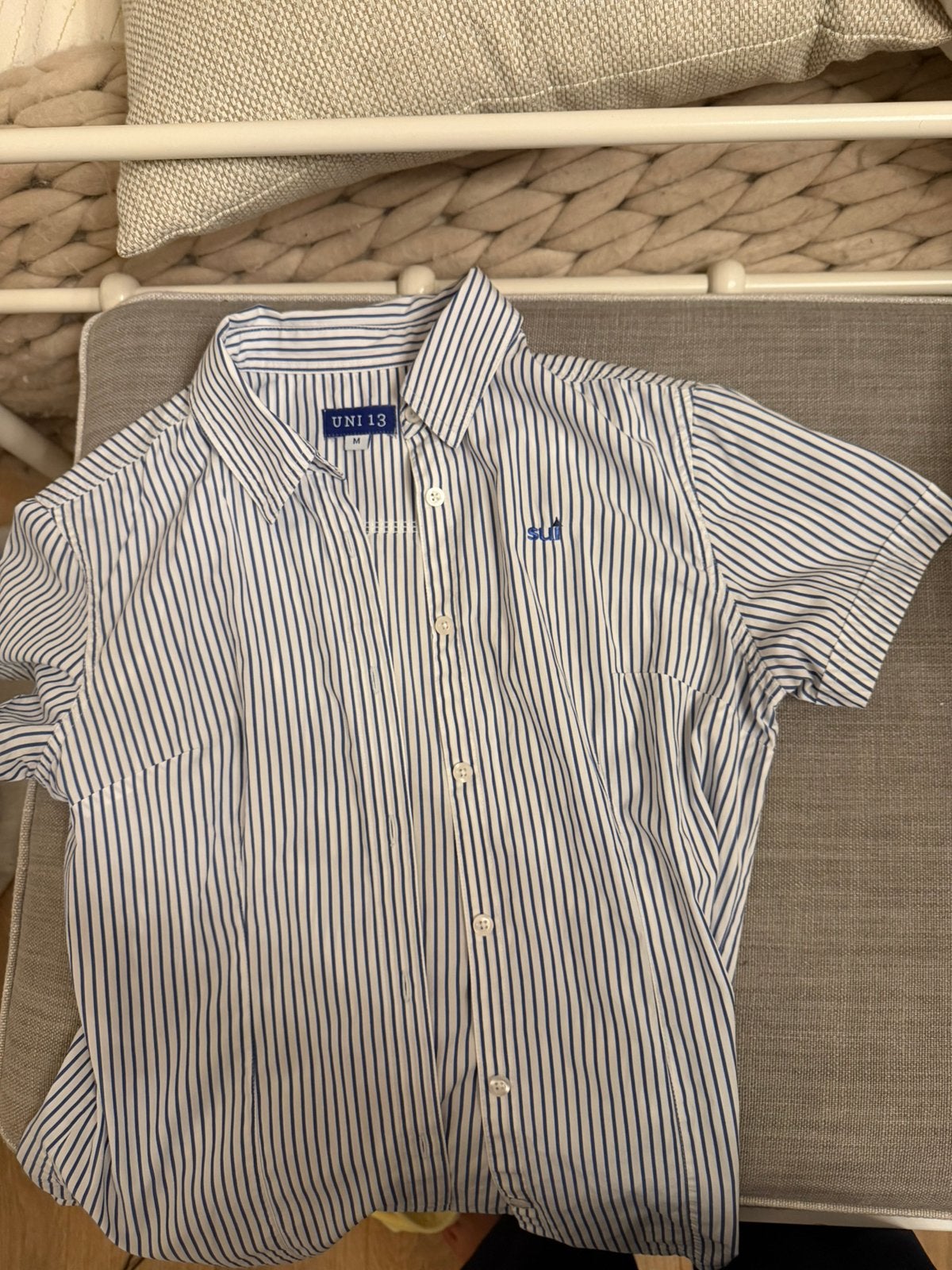 uniformhemdje sui met korte mouw, M, Verzenden, Zo goed als nieuw, Maat 38/40 (M)