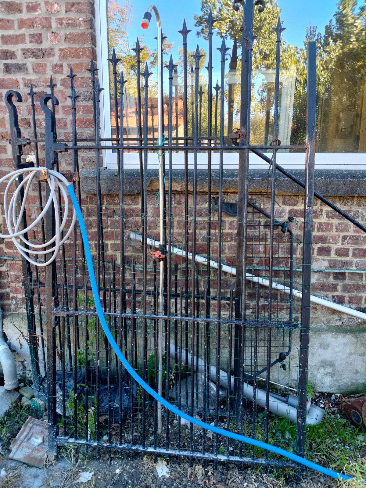 hekken ijzer, Tuin en Terras, Ophalen, Gebruikt, IJzer, Sierhekwerk