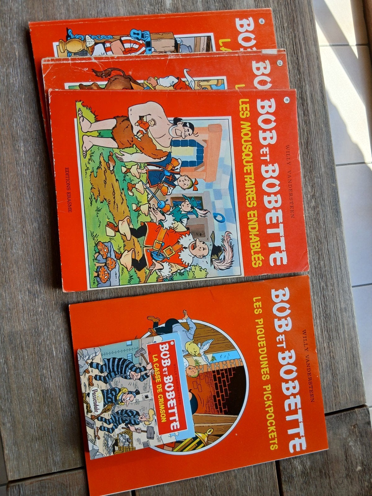 boeken suske en wiske in het frans, Ophalen