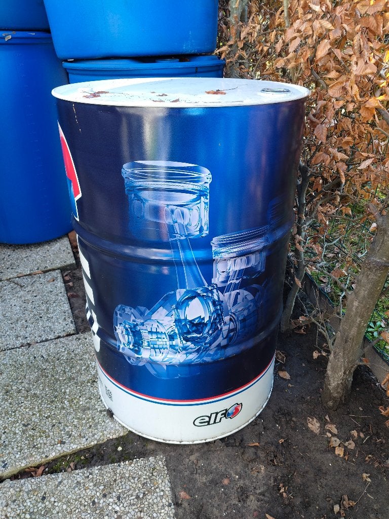 baril en fer, corbeille à feu, récipient en plastique 200 l, Enlèvement, Foyer