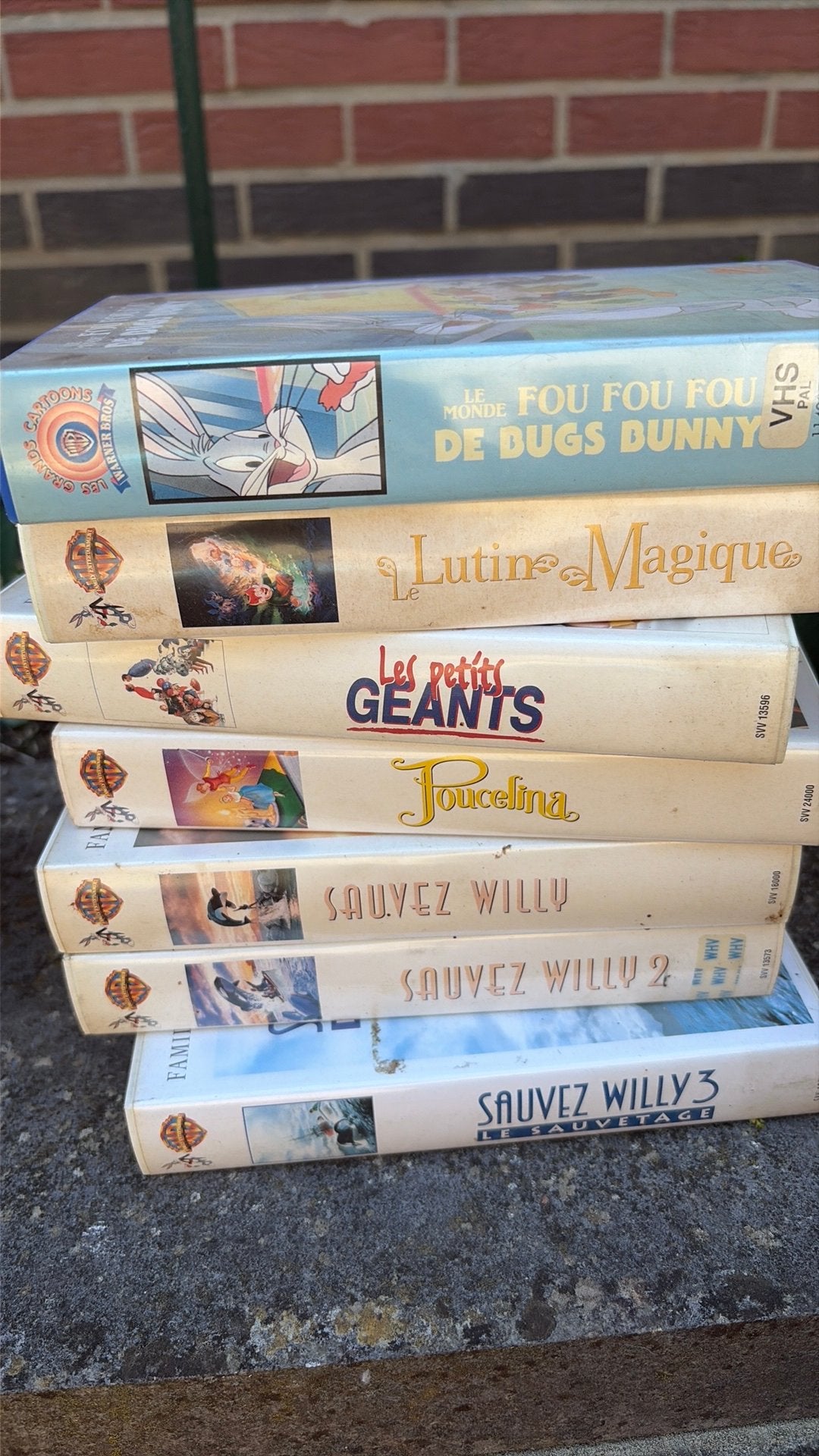 Lot  cassettes  VHS, Enlèvement, Utilisé, VHS