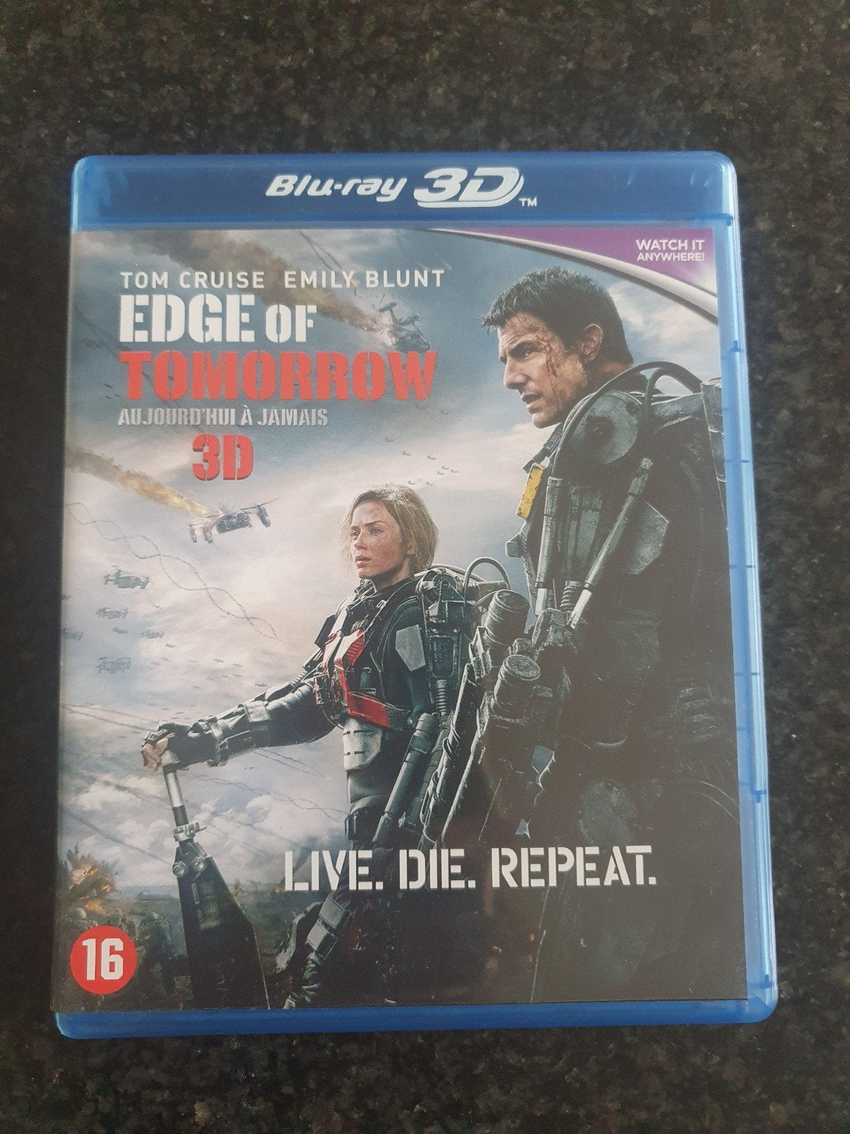 Edge of tomorrow blu ray 3D NL FR, Cd's en Dvd's, Ophalen of Verzenden