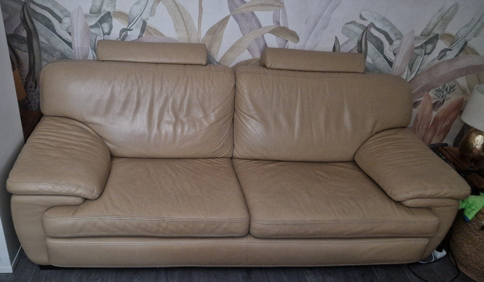 Canapé cuir, Huis en Inrichting, Zetels | Zetels, Ophalen, 100 tot 125 cm, Tweepersoons, Leer