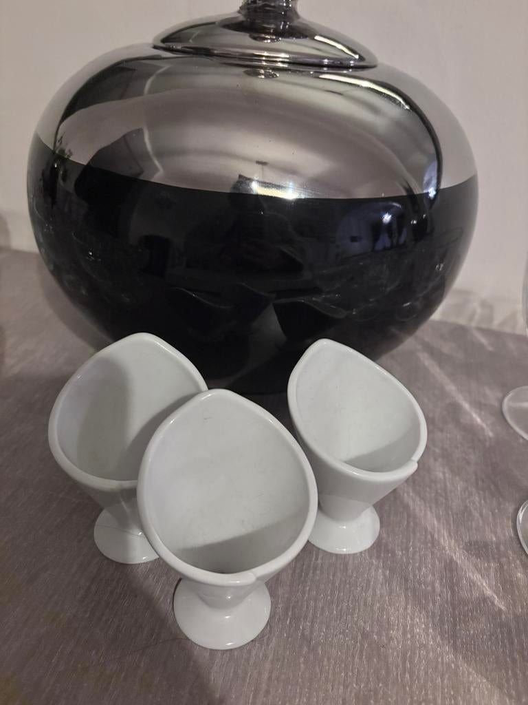 verrine en céramique blanche, Ophalen, Zo goed als nieuw