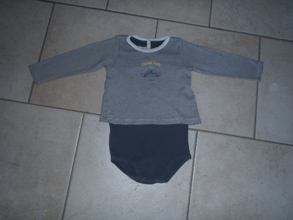 1 romper maat 80 - Petit Bateau, Ophalen of Verzenden, Zo goed als nieuw, Jongetje, Nacht- of Onderkleding