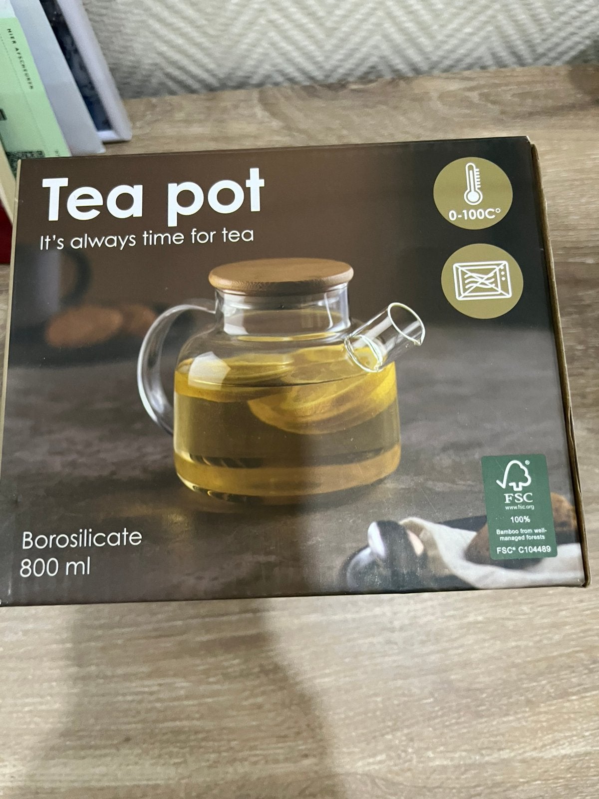 Glazen theepot, Ophalen, Zo goed als nieuw, Theepot