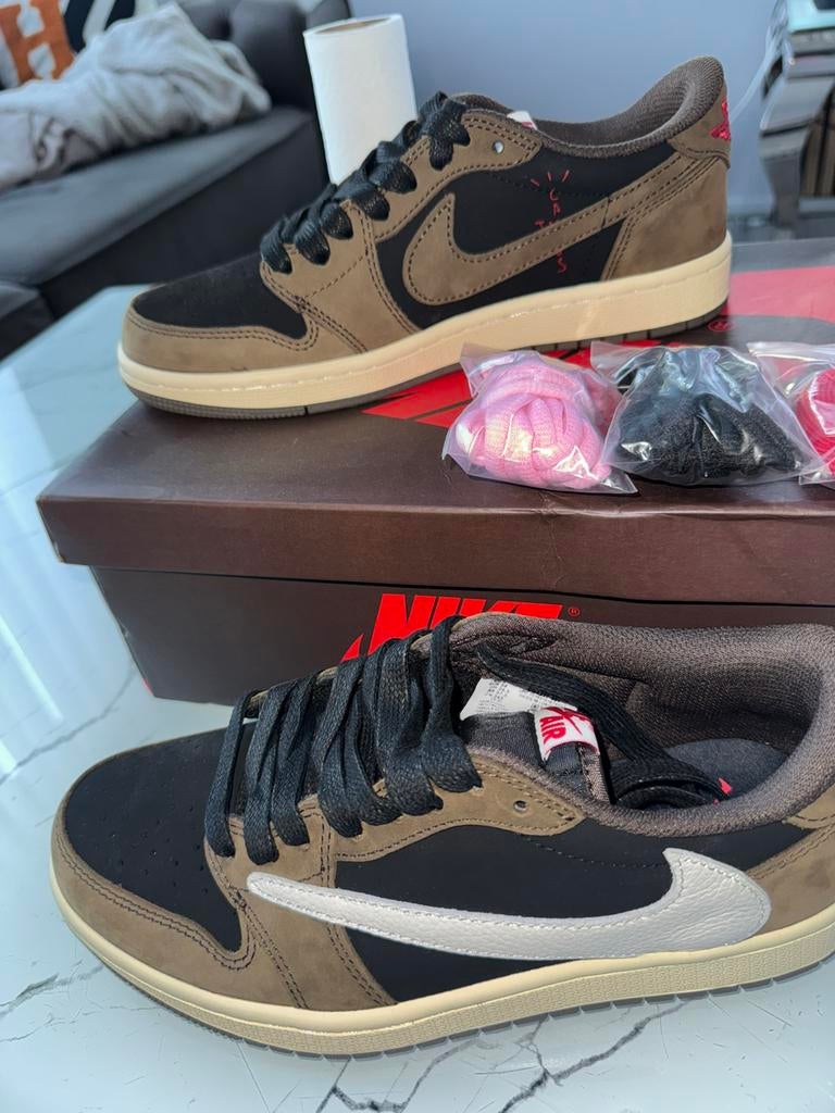 Nike Air Jordan 1 Low Travis Scott Black Mocha, maat 39, Vêtements | Hommes, Chaussures, Neuf, Enlèvement ou Envoi, Brun, Baskets