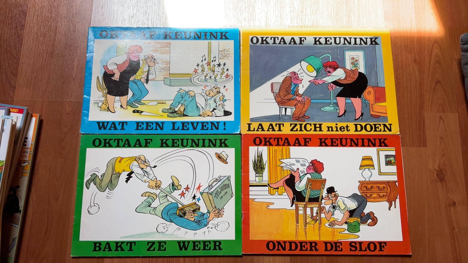 Oktaaf Keunink 4 strips, Boeken, Stripverhalen, Meerdere stripboeken, Ophalen of Verzenden, Gelezen