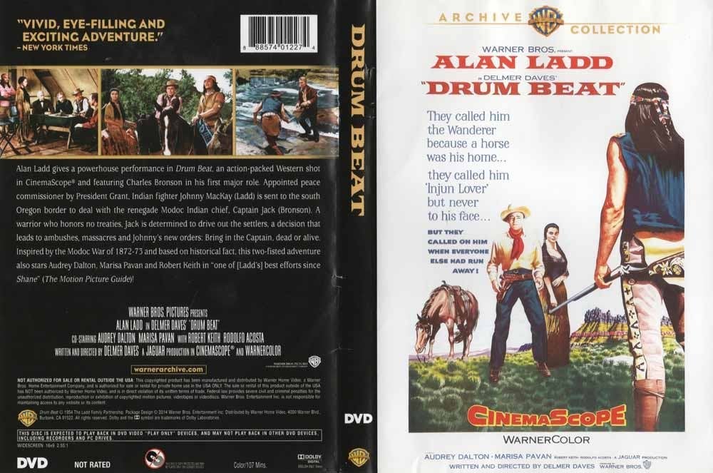 Drum Beat 1954 DVD Alan Ladd, Charles Bronson, Ophalen of Verzenden