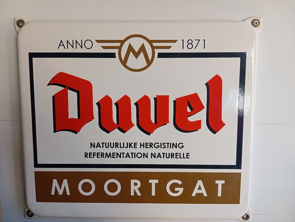 Plakkaat Duvel, Ophalen, Nieuw, Reclamebord