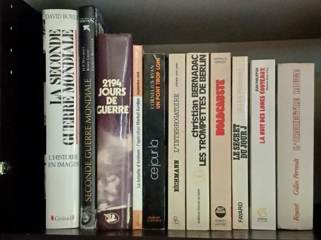 Lot de 11 livres sur la seconde guerre mondiale, Enlèvement, Deuxième Guerre mondiale, Utilisé, Général