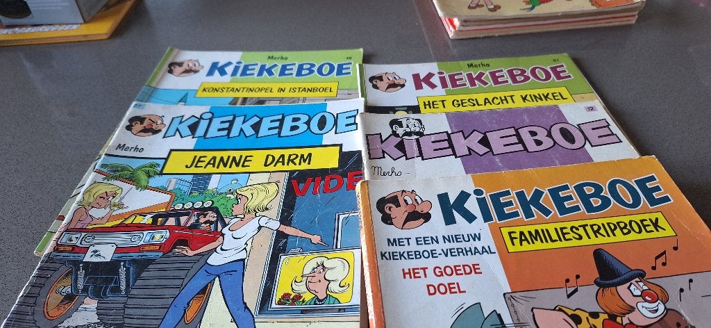 Kiekeboe strips, Boeken, Meerdere stripboeken, Ophalen, Gelezen, Merho - kiekeboe