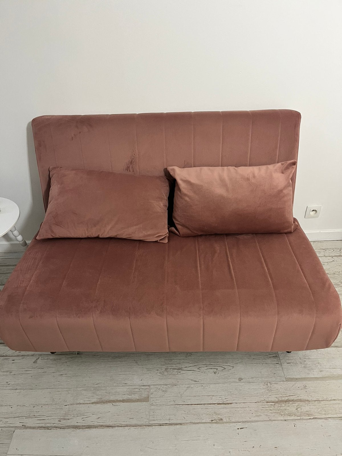 Roze slaapbank, Ophalen, Gebruikt, Eenpersoons, 120 cm